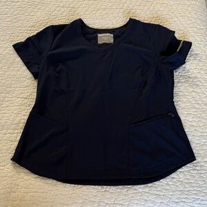 Skechers Navy Blue Short Sleeve Women's Scrub Top